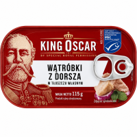 Печень трески King Oscar 115 г/12
