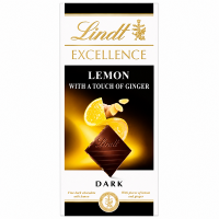 Шоколад Lindt Excellence чорний з лимоном та імбірем 100 г