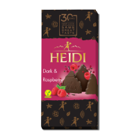 Шоколад Heidi черный с малиной 80 г/20