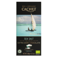 Шоколад Cachet чорний 70% cacao Морська сіль 100 г/12