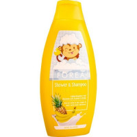 Шампунь и гель для душа Forea детский банан-ананас 500 мл/8