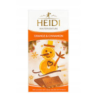 Шоколад Heidi молочний Orange & Cinnamon 90 г/20