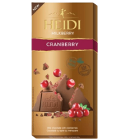Шоколад Heidi молочний з журавлиною 80 г/20