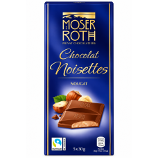 Шоколад Moser Roth молочний з горіховим кремом 150 г