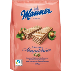 Вафлі Manner Zarties Neapolitaner з горіховим кремом 200 г