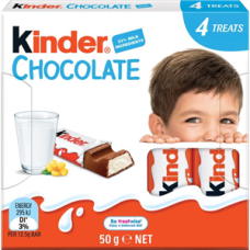 Шоколад Kinder молочний з молочною начинкою 50 г/20 АКЦІЯ