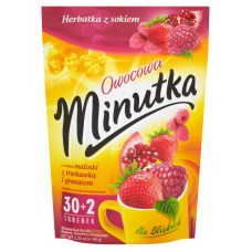 Чай фруктовий Minutka з малиною, полуницею та гранатом 32 пак 64 г/10