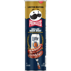 Чипсы Pringles Miller Lite Beer Brat со вкусом пивного бравта 158 г/14