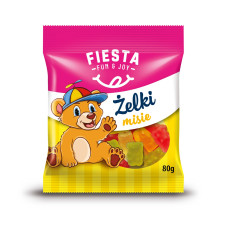 Цукерки жувальні Fiesta Misie 80 г/15