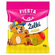 Конфеты жевательные Fiesta Misie 80 г/15