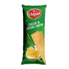 Чіпси Mr. Chipas Cheese and Spring Onion сир і зелена цибуля 75 г/20