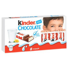 Шоколад Kinder молочний з молочною начинкою 100 г/40
