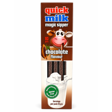 Трубочки для молока Quick Milk Magic Шоколад 60 г