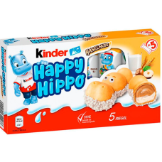 Батончик Kinder Happy Hippo горіховий 103,5 г