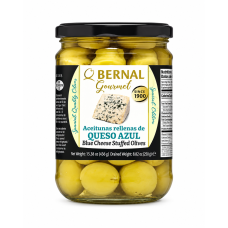 Оливки Bernal Gourmet фаршировані блакитним сиром 436 г