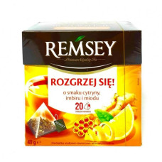 Чай фруктовий Remsey мед імбир лимон 20 пакетиків/24