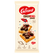 Печиво Dr.Gerard ChocoBears Milky з кремовою начинкою на печиві 116 г