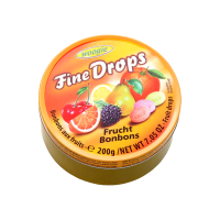 Льодяники Woogie Fine DROPS фруктовий мікс 200 г/10