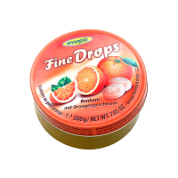 Льодяники Woogie Fine DROPS апельсин 200 г/10