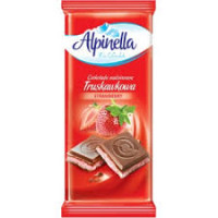Шоколад Alpinella молочный Клубника 100 г
