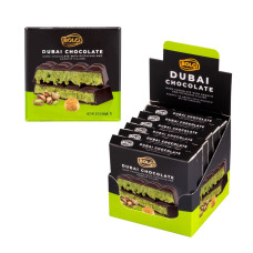 Шоколад Bolci Дубайський чорний з фісташкаю та кадаїфі 90 г