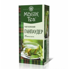 Чай зелений Magik Tea Ганпаудер 25 пакетиків