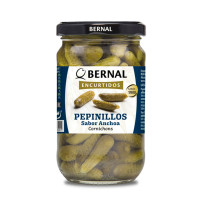 Корнішони Bernal зі смаком анчоуса 300 г/12