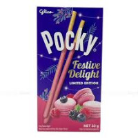 Печиво Glico Pocky зі смаком Ягідний макарон Лімітована серія 33 г/10