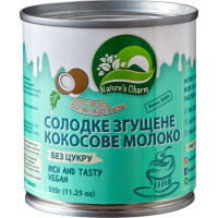Згущене молоко Natures Charm кокосове Без цукру 320 г