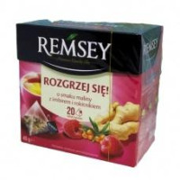 Чай фруктовий Remsey малина імбир облипиха 20 пакетиків/24