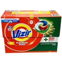 Капсули для прання Vizir Pods + Fairy Effect 25 шт 530 г/4