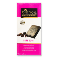 Шоколад чорний Bianca 72% 100 г/12