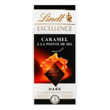 Шоколад Lindt Caramel Excellence чорний з морською сіллю 100 г/20