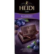 Шоколад Heidi чорний з чорницею 80 г