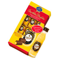 Цукерки шоколадні Verpoorten Eierlikor Pralines з лікером 120 г+пляшка лікеру 40мл/18