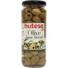 Оливки Hutesa зелені  без кісточки 350 г/12