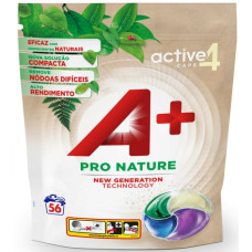 Капсули для прання А + Pro Nature 4в1 56 шт