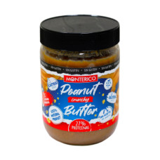 Паста Monterico арахісова без цукру, без глютена, без пальмової олії кранч 500 г/6