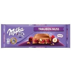 Шоколад молочний Milka Родзинки і лісові горіхи 270 г/15