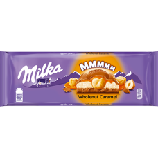 Шоколад Milka молочний фундук з карамеллю 300 г/12
