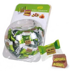 Шоколад Bolci Дубайський молочний  з фісташкою та кадаїфі 16 г*75шт БОКС