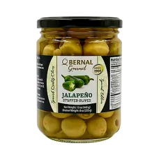Оливки Bernal Gourmet Manzanilla зелені фаршировані халапеньо 436 г