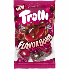 Цукерки жувальні Trolli Cherry Cola Вишнева кола 75 г/21