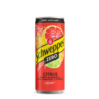 Напій газований Schweppes Citrus Zero, без цукру та калорій 330 мл/24