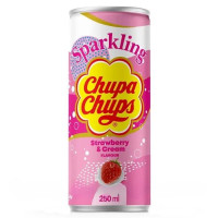 Напій газований Chupa Chups зі смаком полуниця з вершками 250 мл