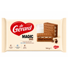 Печиво Dr.Gerard Magic Duo з вершковою начинкою та шоколадною начинкою 144 г