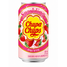 Напиток газированный Chupa Chups со вкусом клубника со сливками 345 мл/24