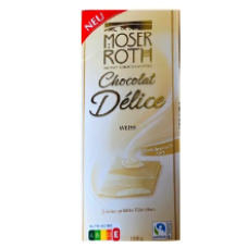 Шоколад Moser Roth білий Delice Weiss 150 г/45