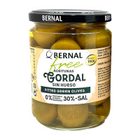 Оливки Bernal зелені гігант без кісточки солені,без оцту 436 г/12