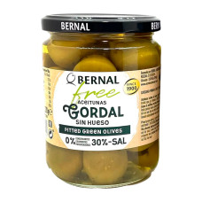 Оливки Bernal зелені гігант без кісточки солені,без оцту 436 г/12